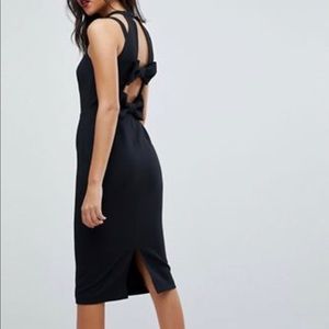Asos black cocktail dress